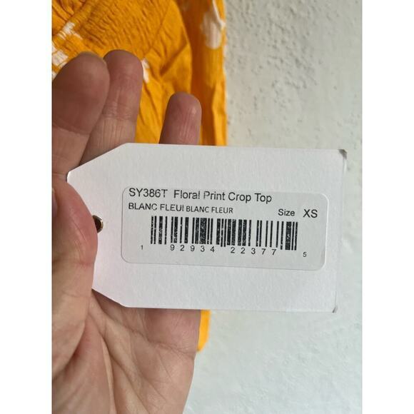 Anthropologie Free The Roses Woman Floral Print Crop Top, Size XS - Picture 5 of 8